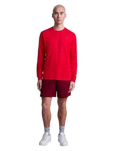 Image of Champion Men's Classic Long Sleeve T-Shirt, Standard Fit, Script & C Logo, Available in Regular and Big & Tall
