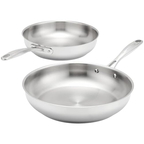 Stellar Profile Twin Stainless Steel Frypan Set