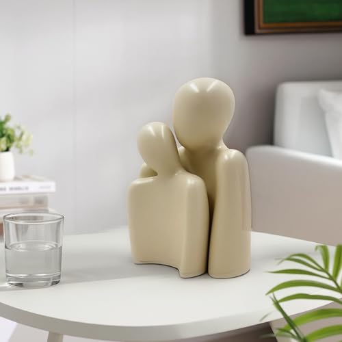 Image of CraftVatika Romantic Couple Statue Home Decoration Items for Living Room, Modern Abstract Couple Sculpture Set, Valentine Gift for Girlfriend Boyfriend Husband Wife Her Him, Table Decor Home