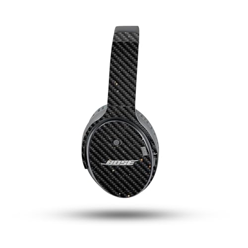 Image of MightySkins Carbon Fiber Skin Compatible with Bose QuietComfort 35 II Headphones - Deep Space | Protective, Durable Textured Carbon Fiber Finish | Easy to Apply