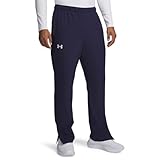 Under Armour Men's Hockey Warm Up Pants, (410) Midnight Navy / / White, Large