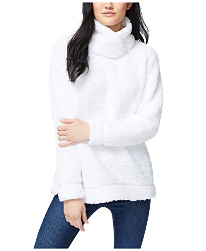 Nautica Women's Mock Neck Sherpa Sweater