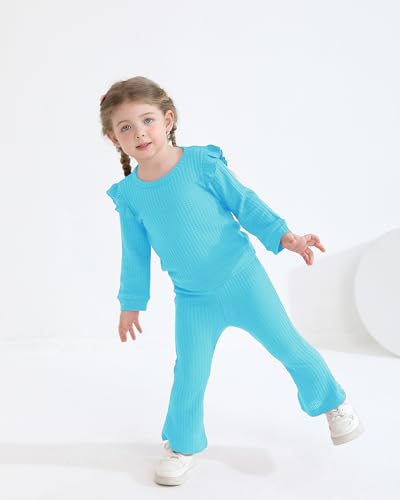 Image of Weebaby Toddler Girl Clothes Infant Girl Sweatsuit Baby Pant Set Outfits Fall Winter Clothing Little Clothes for Girl