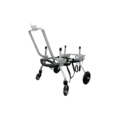 Adjustable Dog Front Legs Wheelchair & Stroller - Supports Mobility for Dogs with Front Leg or Hip Issues, Lightweight & Durable Pet Mobility Aid