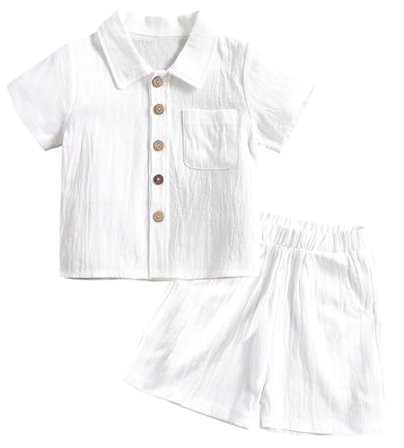 Ensemble bébé garçon en coton léger pour éviter la chaleur de l'été