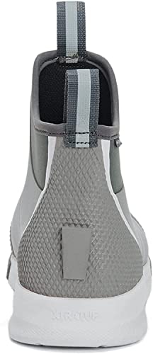 Xtratuf Men’s Fishing Rain Watertight Anglers Breathable Mesh Chevron Pull Tabs Ankle Deck Sport Boots, Gray, 11 #TOP1