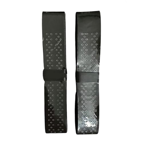 reamhome 1 Par de Empuñaduras de Raqueta de Tenis Pickleball Cinta Antideslizante Absorbente de Sudor Cinta Envolvente para Manejars-Negro