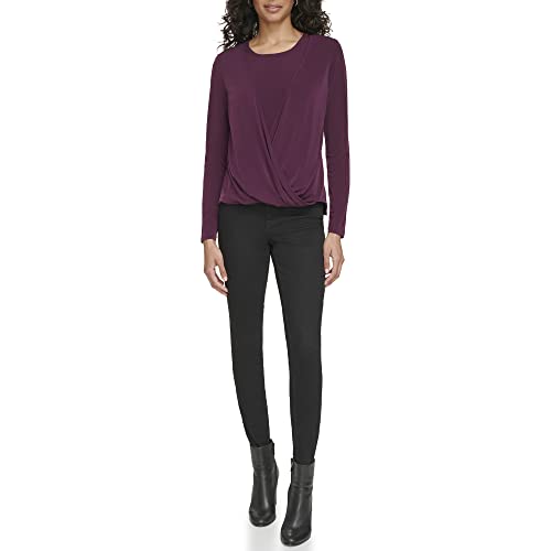 Image of Calvin Klein Women's Long Sleeve Wrap Knit