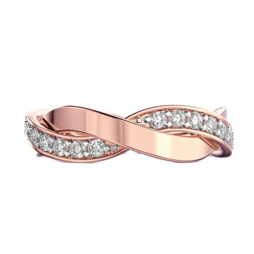 Bague en argent 925 motif vague et moissanite, le cadeau de luxe idéal