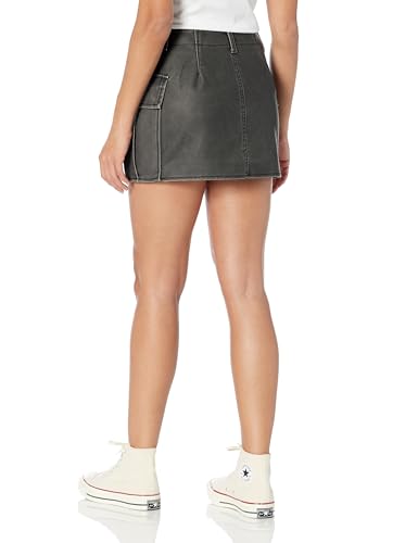[BLANKNYC] Womens Women's Vegan Leather Mini Cargo Skirt2