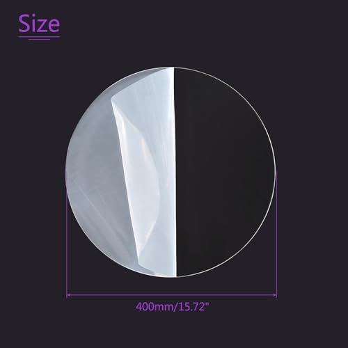 Image of DMiotech 16 inch Diameter 3mm Thick Acrylic Sheet Circle Round Disc PMMA Acrylic Board for Craft DIY Display Project Sign Blank Clear