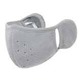 EIRZNGXQ Winter Face Mask for Women Men, Windproof Breathable Winter Face Warmer, Snowboarding Mask Mouth Cover for Cold Weather (Gray)
