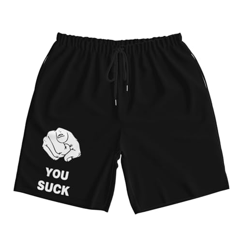 You Suck Offensive Men's Quick-Dry Board Shorts 7