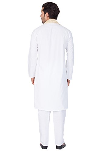 Image of VASTRAMAY Men's Burgandy Silk Blend Only Kurta