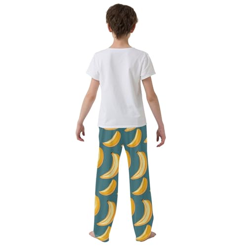 Pajama Bottoms, Pajamas Pant Bananas Cartoon Lounge Wear Casual Fruits Sleep Long Pants Soft Pjs Sleepwear3