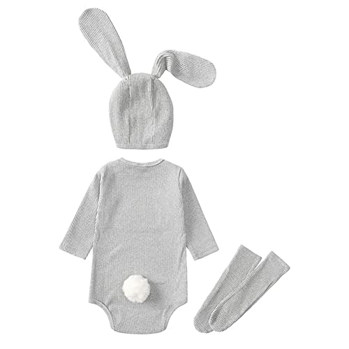 Ensemble bébé lapin en maille pour les photos de naissance - 2