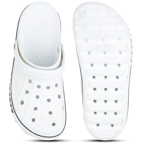 Image of Liberty A-HA LITEWALK Casual Slingback Clogs for Men with EVA Sole | Breathable and Lightweight | Soft Comfortable Footbed | Stylish Home Footwear | Slip On Comfort (Off White 41 EU)