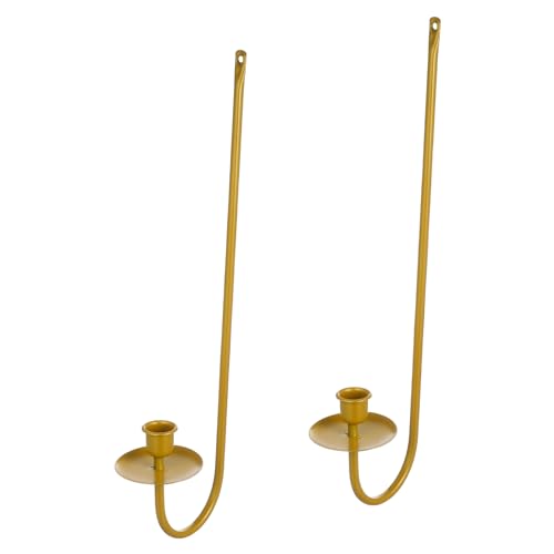 Cabilock 2Pcs Candle Sconces Wall Decor Metal Candle Holders for Wall Mount Sturdy Stylish Candle Holders for Home Decoration Easy Installation Present for Any Occasion