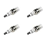 HQRP 4-Pack Spark Plug Compatible with Bosch WS7F, Champion CJ7Y Spark Plugs