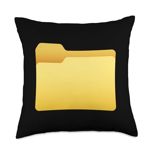 File Folder Throw Pillow