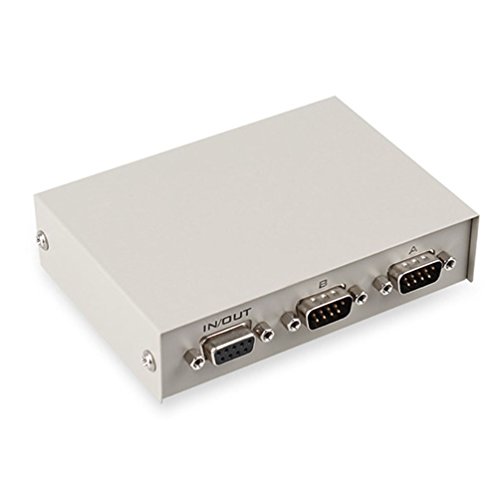 ES-Tune 2 Way RS232 Serial Switch Box DB9 Pin Serial RS232 Manual Data