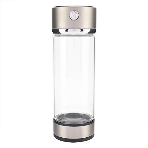 Aramox Purificador de Agua de Hidrógeno Portátil USB, Vidrio de Borosilicato Alto, Electrólisis Rápida para 0.6-1.3 Ppm de Agua de Hidrógeno, Ideal para Viajes y Consultorio
