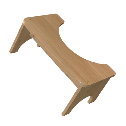 Tabouret de toilette Mikinona en bois stable pour pieds