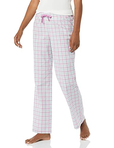 Image of Amazon Essentials Women's Cotton Pajama Pants, Breathable Poplin Sleep Pant with Drawstring Elastic Waist