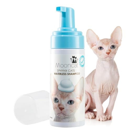 Mooncat Sphynx Cat Waterless Shampoo, Vet Approved...