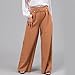 Womens Dress Work Suit Pants Fashion High Waisted Lounge Wide Leg Pant Dressy Casual Elegant Business Orange Trousers
