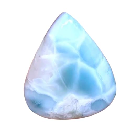 Pierre larimar en poire pour créer votre propre collier bohème chic fait main