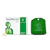 GeloMyrtol forte: Pflanzlicher Schleimlöser für akute und chronische Infektionen der oberen und unteren Atemwege mit Husten, Schnupfen und Druckkopfschmerz - ab 6 Jahren, 60 Kapseln + Eiskratzer