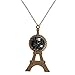 Collier avec pendentif en forme d'ustensiles de cuisine noir et blanc fait à la main pour femme, taille unique, Acier inoxydable, Sans pierre précieuse