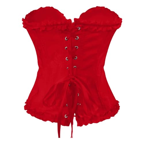 UXSELKCD corsagenkleid Damen, miedergürtel Damen, Corsage rot, Halloween Corset, corsett Kleid, Korsett Prinzessin, mjiqing, Unterbrust Corsage, korset, orange Corset, mittelalterrock