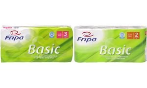 Papier toilette Fripa Topa Basic 8x250 feuilles 3 plis recyclable