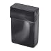 GROOMY Estuche para Cigarrillos, Estuche para Cigarrillos de plástico portátil Dispensador Caja de Almacenamiento de Tabaco Soporte para contenedores-Negro