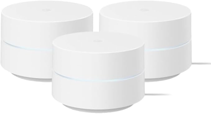 Google WiFi AC1200 Mesh Router System Bundle (3-Pack) - Blanco