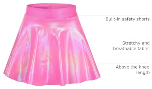 Image of Gnainach Girls Skorts High Waist Athletic Skirts with Shorts Stretchy Activewear for Teens Kids Performance Tennis