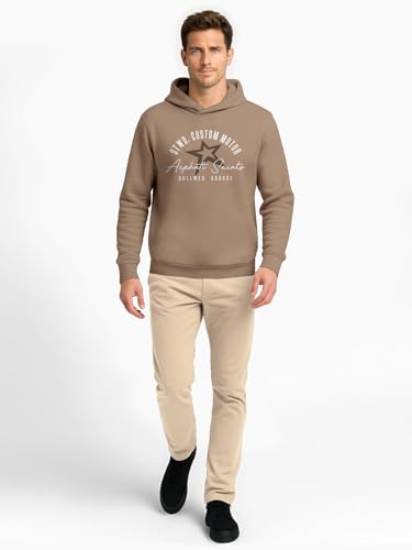 Image of BULLMER Trendy Cotton Blend Sweatshirt for Men | Stylish Full Sleeve Mens Sweatshirts & Hoodies for Winter Wear