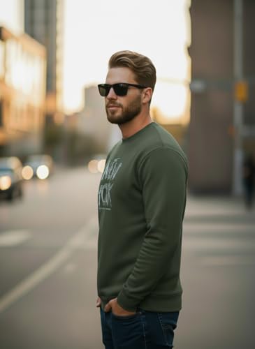 Image of Men Regular Fit Fleece ||Maroon||Round Neck Printed||Sweatshirt-JM3763