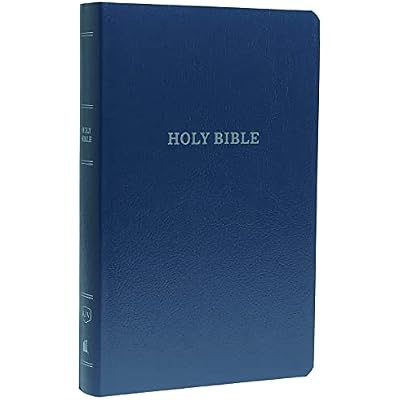KJV Holy Bible: Gift and Award, Blue Leather-Look, Red Letter, Comfort Print: King James Version