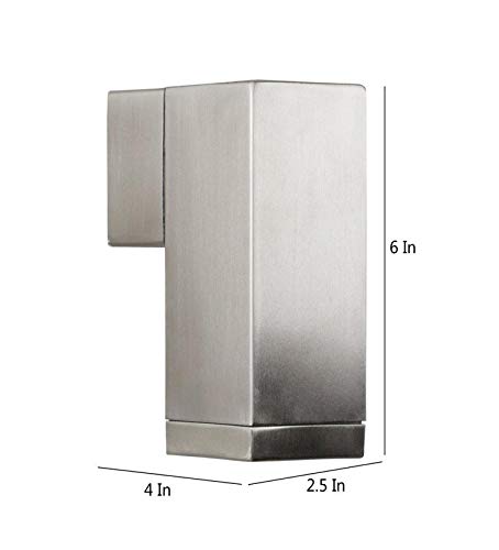 Image of ELIANTE Metal Outdoor Wall Light Silver for Living Room, Bedroom, Dining Room, Kitchen | 2 Years Warranty | Inbuilt LED