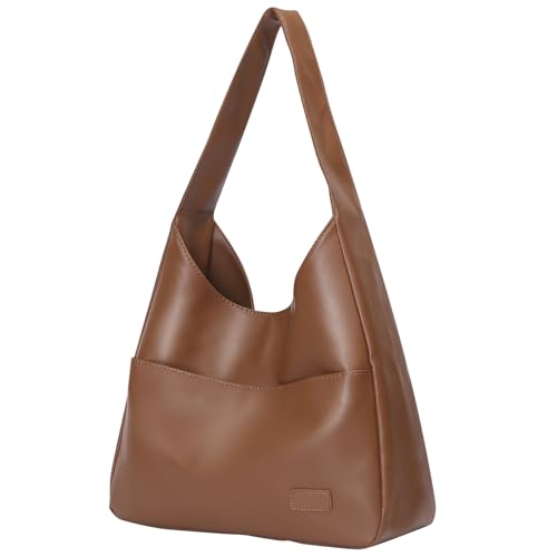 Image of Hobo Bags for Women, Vegan Leather Shoulder Handbag Tote Bag | Soft purse for teachers, office, college, travel, vacation& daily commute