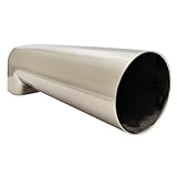 Westbrass E507-1F-20 7' Reach Wall Mount Tub Spout, Stainless Steel