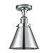 Innovations 517-1CH-PC-M13-PC-LED 1 Light Vintage Dimmable LED Semi-Flush Mount, Polished Chrome