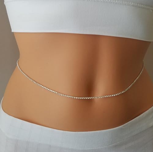 Image of VAMA FASHIONS 4 Pcs 18K Gold Plated Anti Tarnish Waterproof Waist Belly Chain Adjustable Hip Body Chains Kamarbandh Vaddanam Kamar Chain Combo for Women Girls