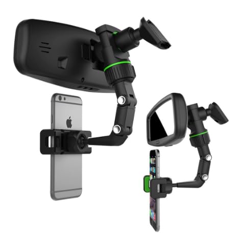 Suporte Veicular Celular Retrovisor Universal Multifuncional Carro Universal GPS 360º - NEXUS MARKET