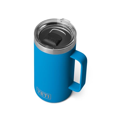 YETI Rambler Tasse, vakuumisoliert, Edelstahl mit MagSlider-Deckel, 680 ml, Blau