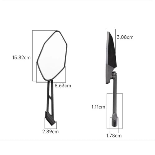 Espejo retrovisor universal de 8 10 mm con rosca reforzada 3