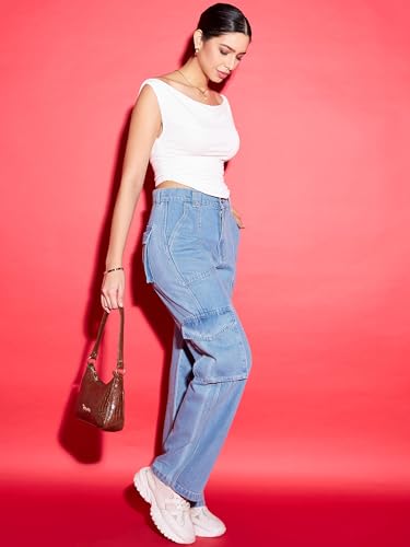 Uptownie Lite Women Stretchable Round Neck Sleeveless Regular Fit Crop Top - Image 6